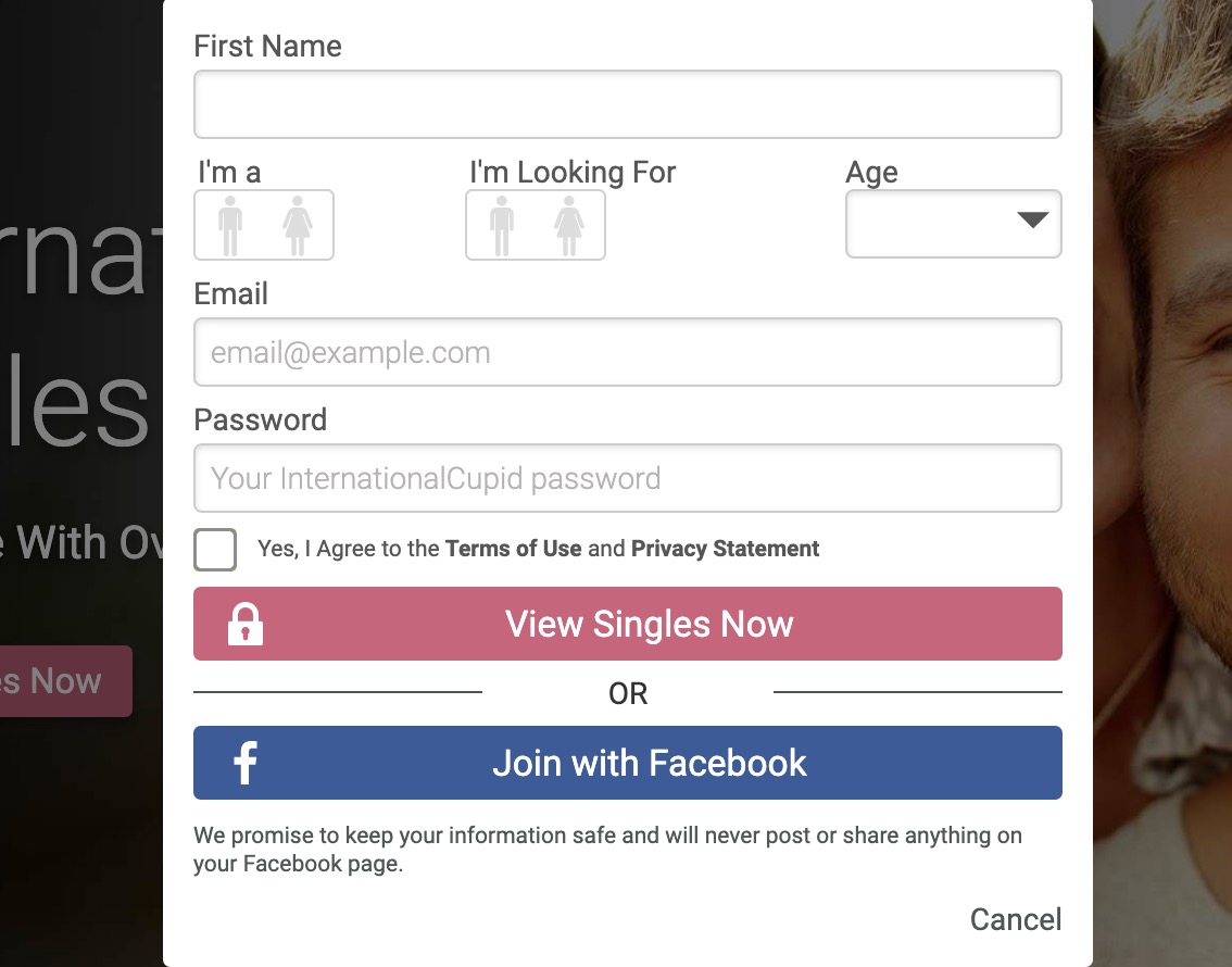 InternationalCupid create account